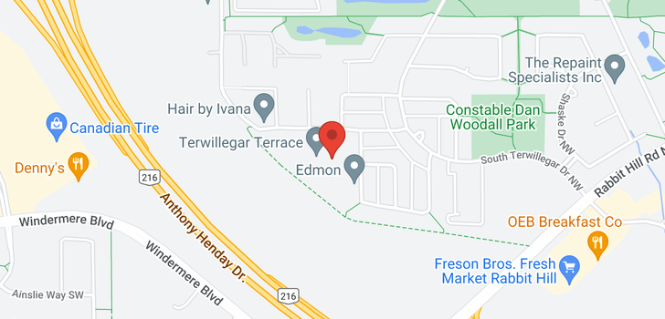 map of #2420 9357 SIMPSON DR NW